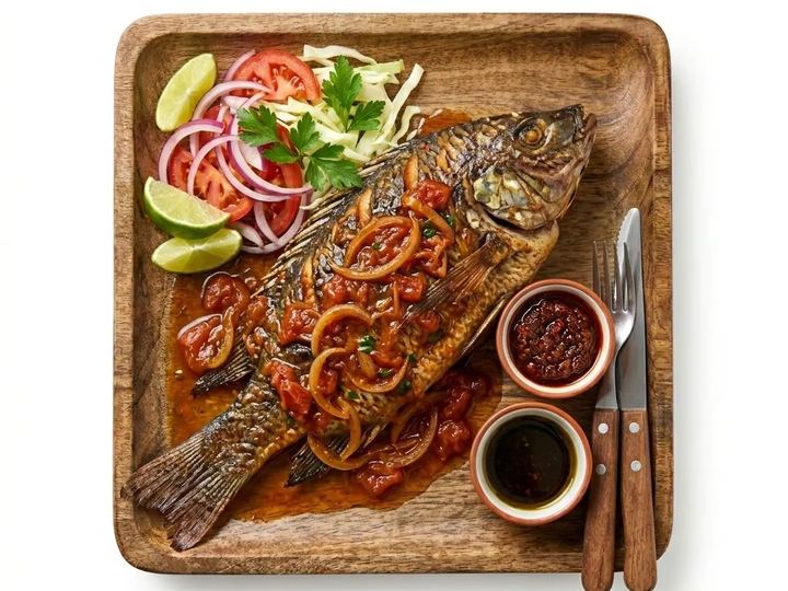 Poisson braisé